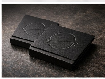 Business cards with foil detail