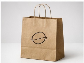 Branded paper bags for takeout